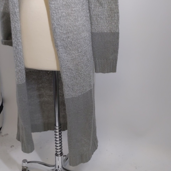 RD Style long color-block open cardigan-sz S - Picture 2 of 8